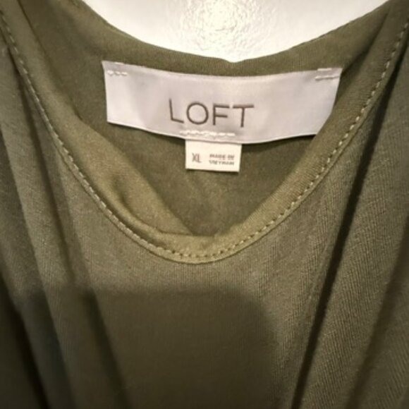 Loft Tie Waist Midi Dress Size X-Large - Picture 5 of 5